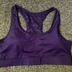 Purple Zyia bomber bra